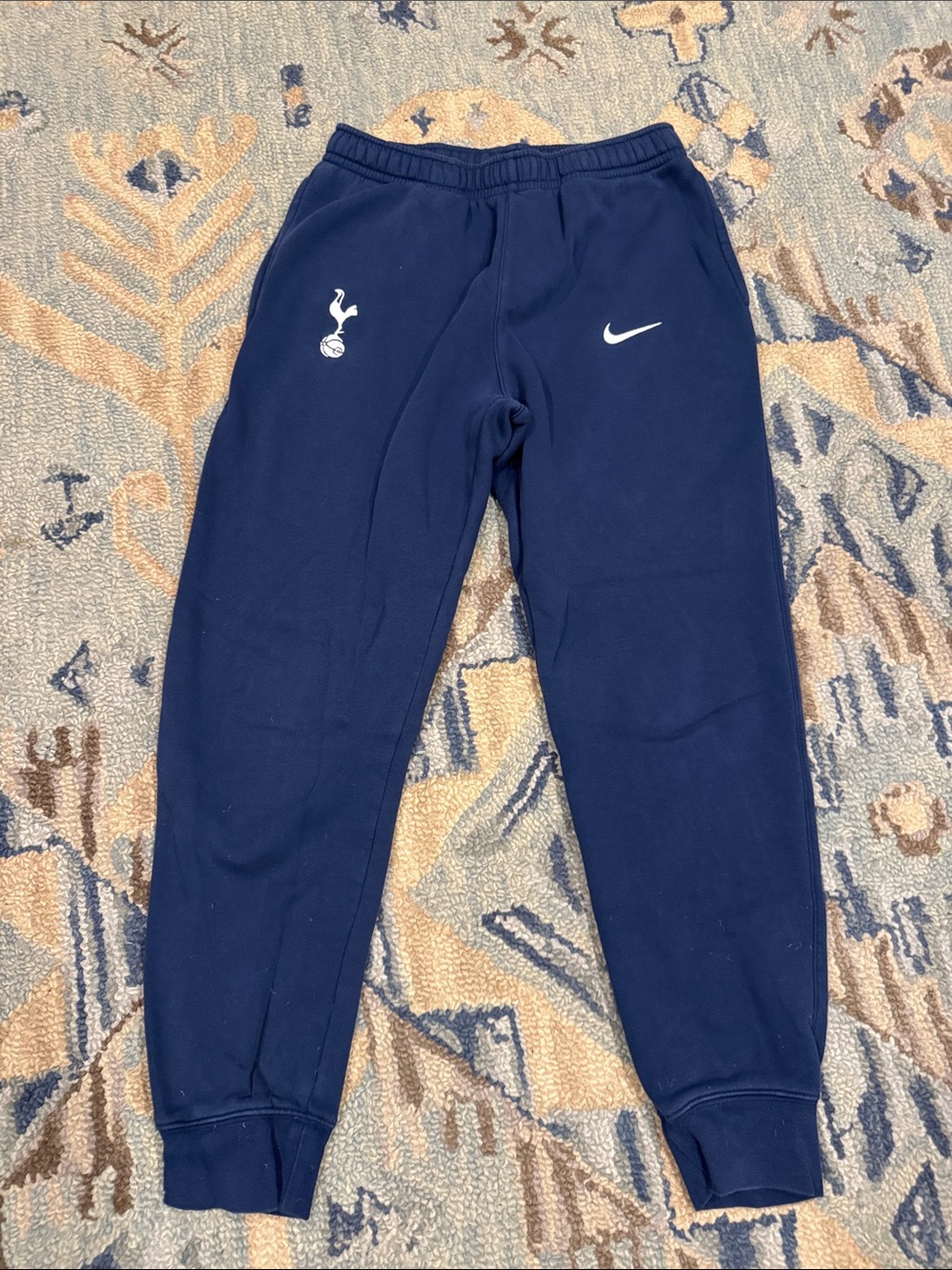 Nike Navy Blue Tottenham Hotspurs Sweatpants with White Logos